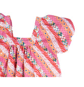 Girl colorful summer patterned sleeveless dress by Pompelo